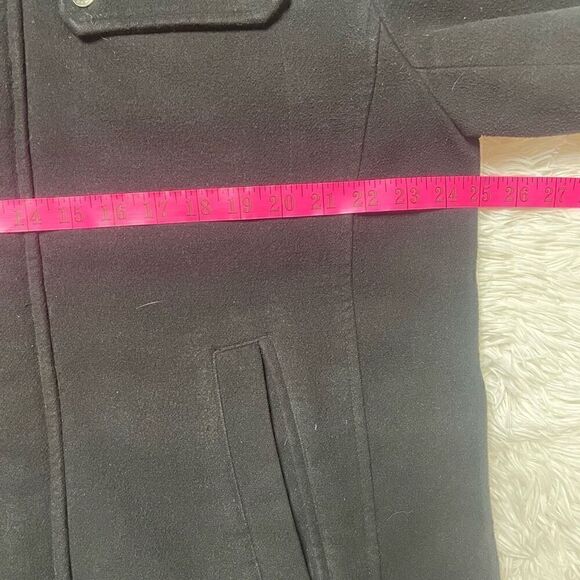 Levis Vintage Trucker Jacket Fleece Men Large Black Mock Neck Full Zip Snap Butt - Picture 7 of 10